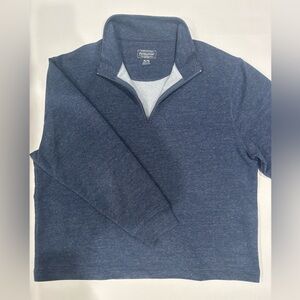 Pendleton Mens XL Quarter Zip Sweater Navy Blue Cotton Soft